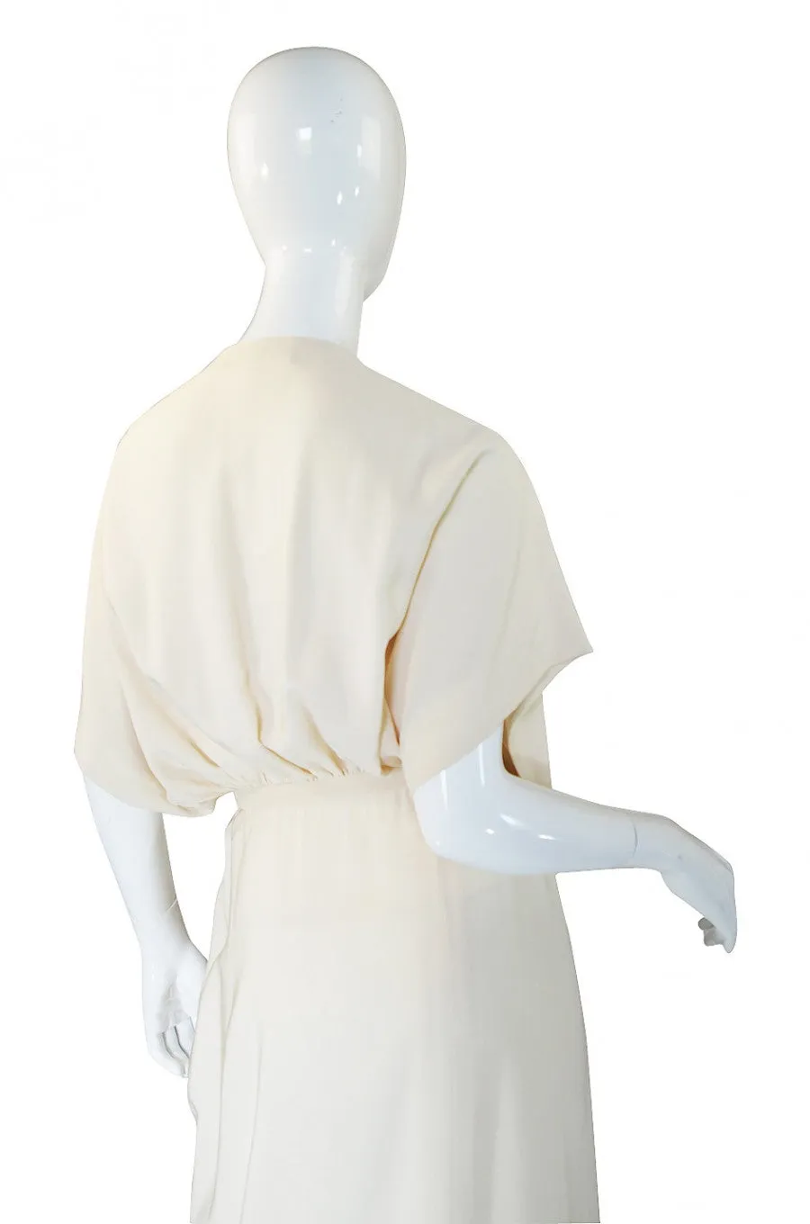 1970s Lanvin Couture Wrap Gown