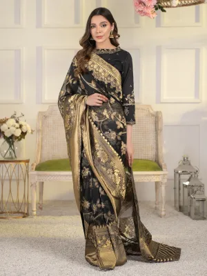 2 Piece Yarn Dyed Saree-Embroidered (Unstitched) | Lime Light Women Eid Collection 2023