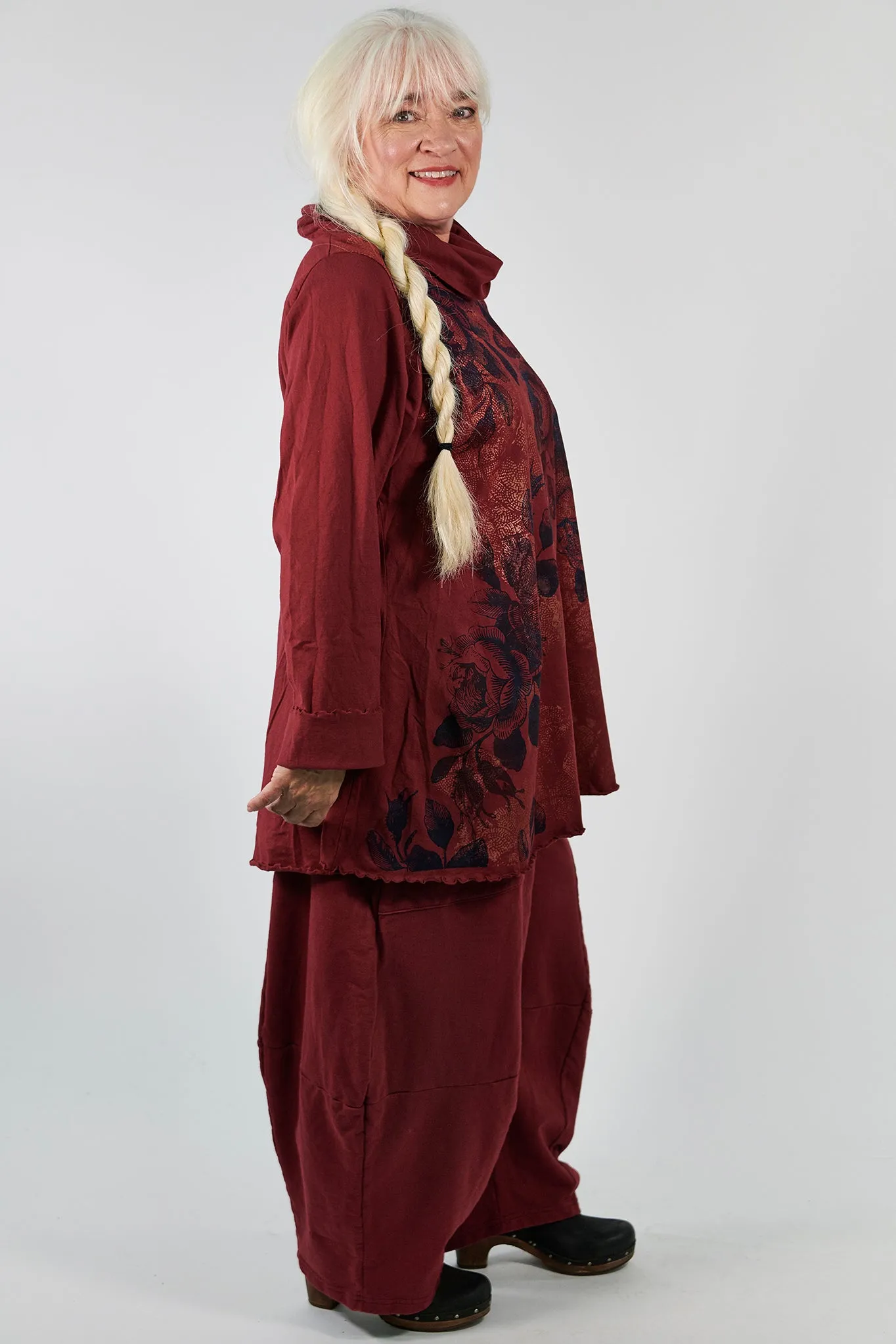 3292  Winter Four Square Pant with Pockets- Sangria