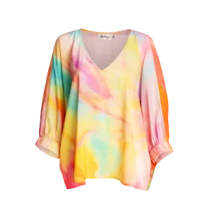 3/4 Sleeve V Neck Blouse