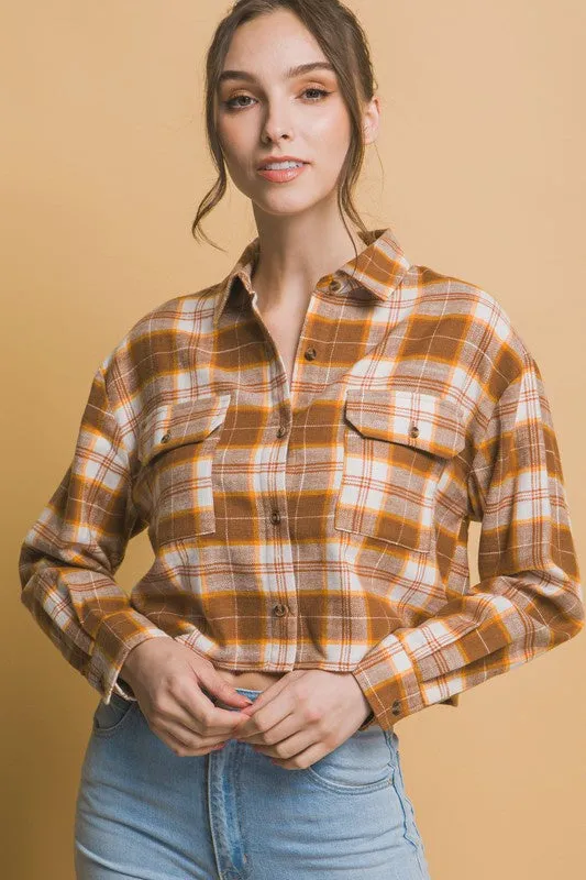 50% Off - Pumpkin Spice Rust Flannel