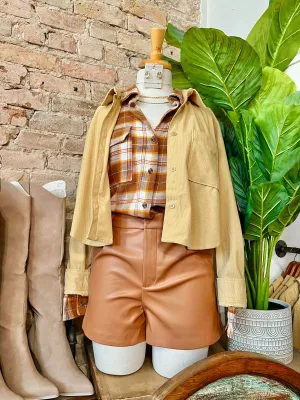 50% Off - Pumpkin Spice Rust Flannel