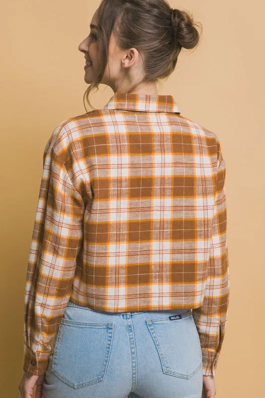50% Off - Pumpkin Spice Rust Flannel