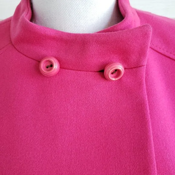 60s Style Hot Pink Jacket / Skirt Suit Set German Made