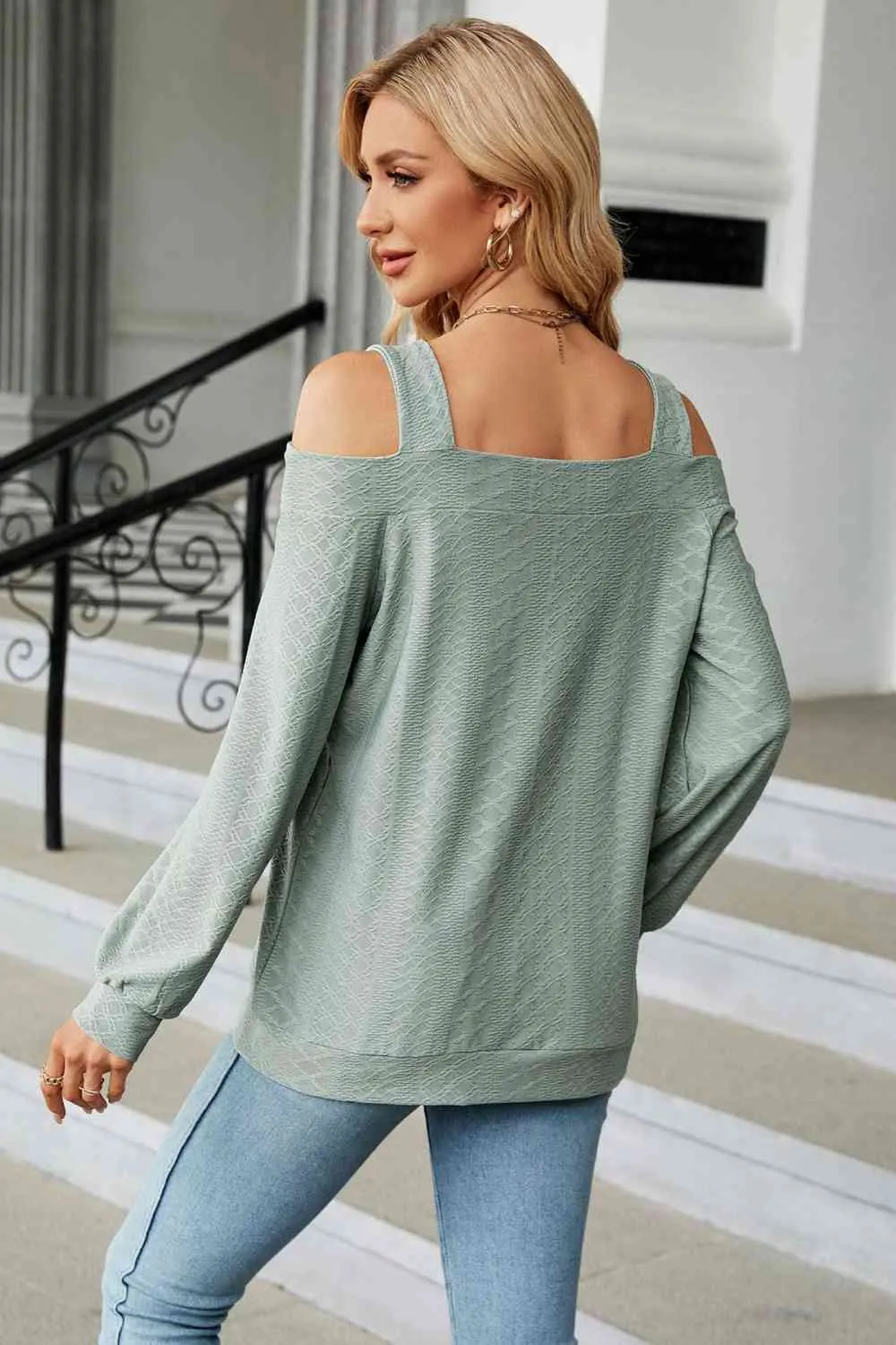 A Texture in Time Blouse- 8 Colors (Pink, Navy, Black, Chestnut, Sage, Wine, Cream, Blush)