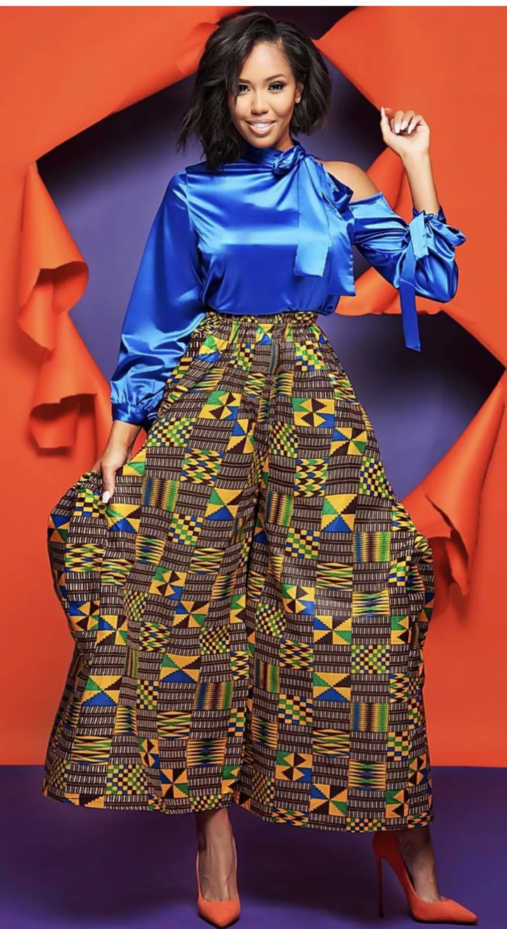African Print Palazzo Pant