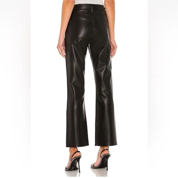 AGOLDE Recycled Leather Blend Relaxed Boot Detox Pant Women’s 25 Black‎