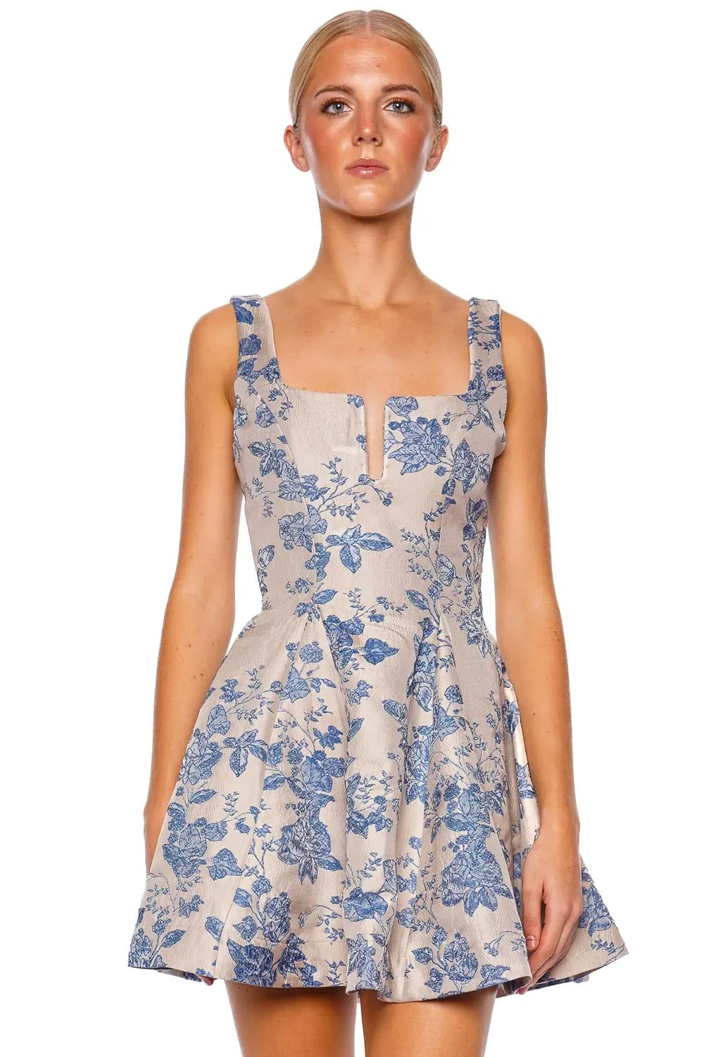 Agua Bougainvillea Floral Mini Dress