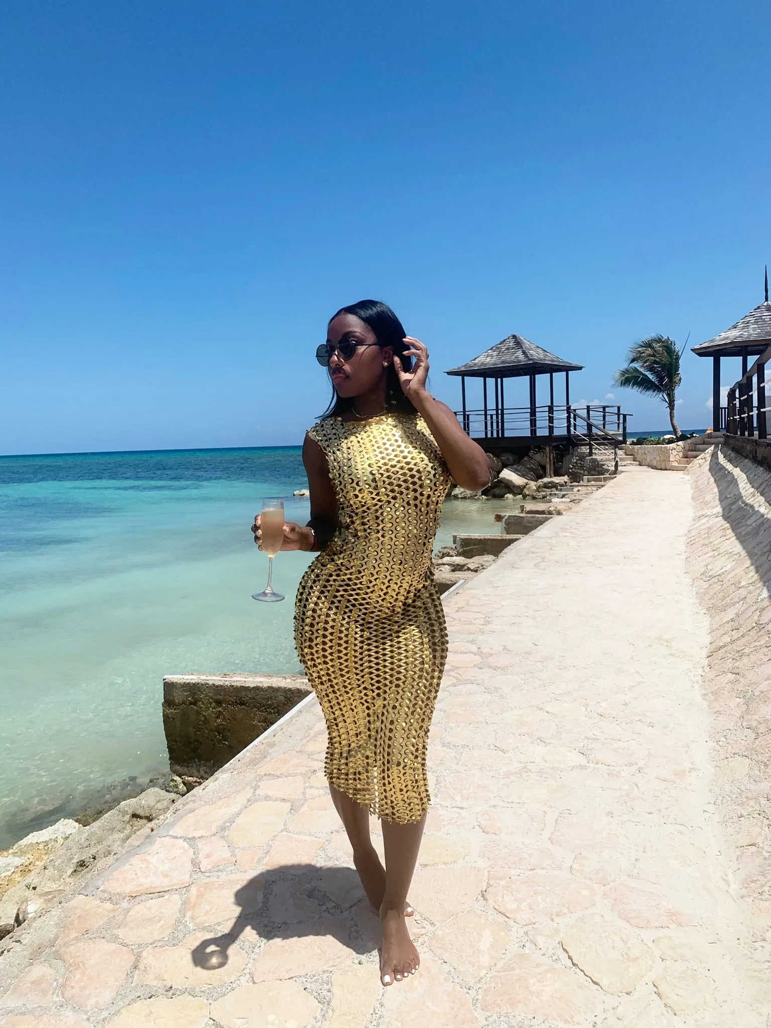 Allure Novembre 24 Karat GoldRush Net Cover Up