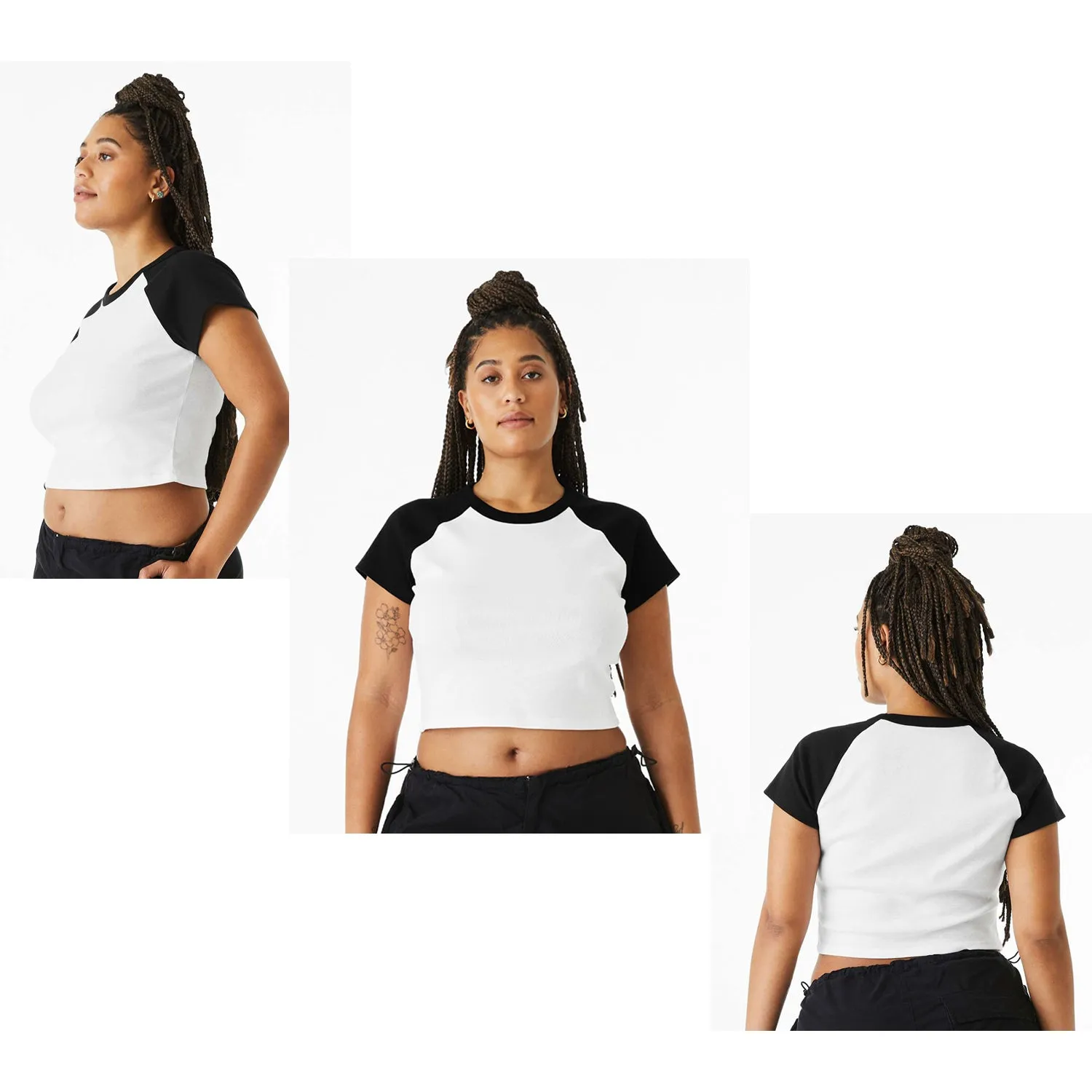 Alpha Sigma Alpha Short Sleeve Crop Raglan