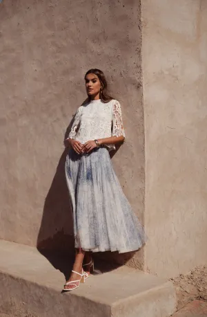 Amber Tulle Skirt - Light Blue
