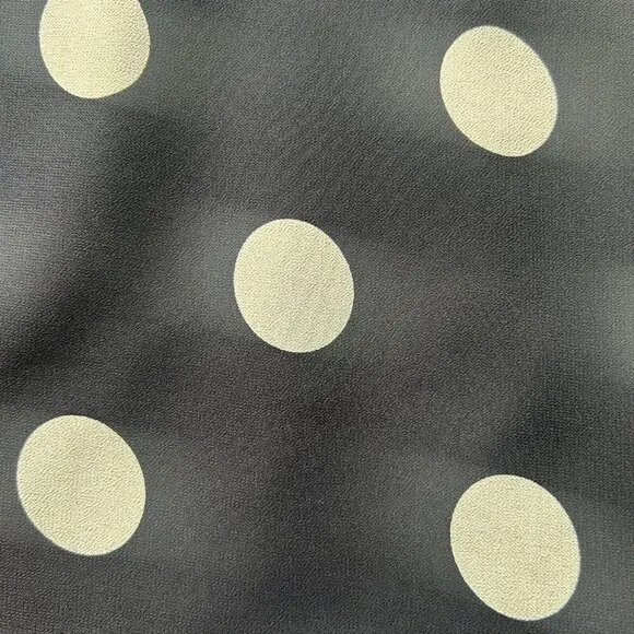 Ann Taylor Factory Navy Blue White Polka Dot Maxi Skirt NWT Size Small