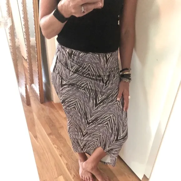 Anthropologie Maeve Monetta Midi Skirt in Purple