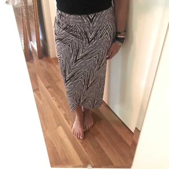 Anthropologie Maeve Monetta Midi Skirt in Purple