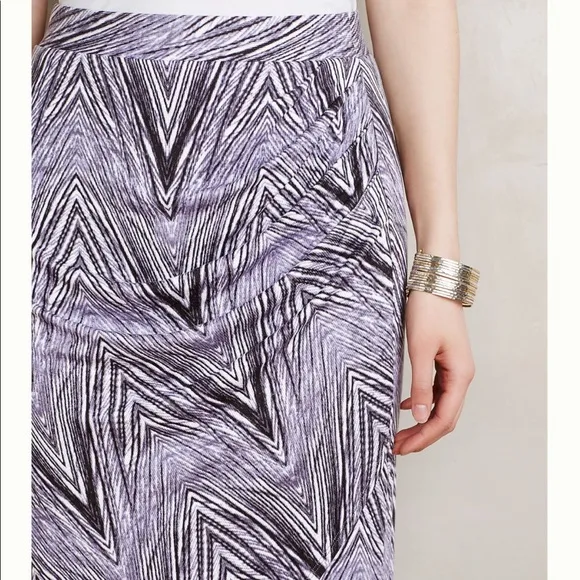 Anthropologie Maeve Monetta Midi Skirt in Purple