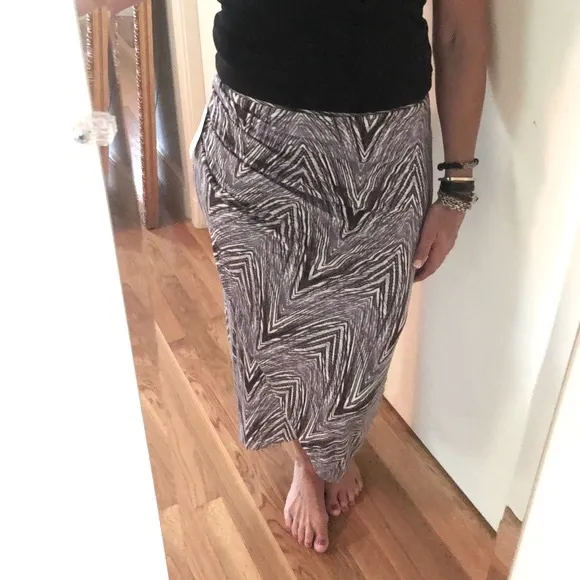 Anthropologie Maeve Monetta Midi Skirt in Purple