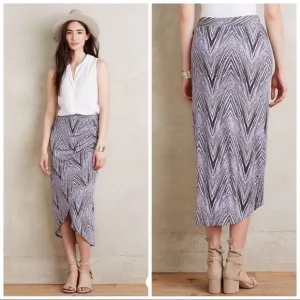 Anthropologie Maeve Monetta Midi Skirt in Purple