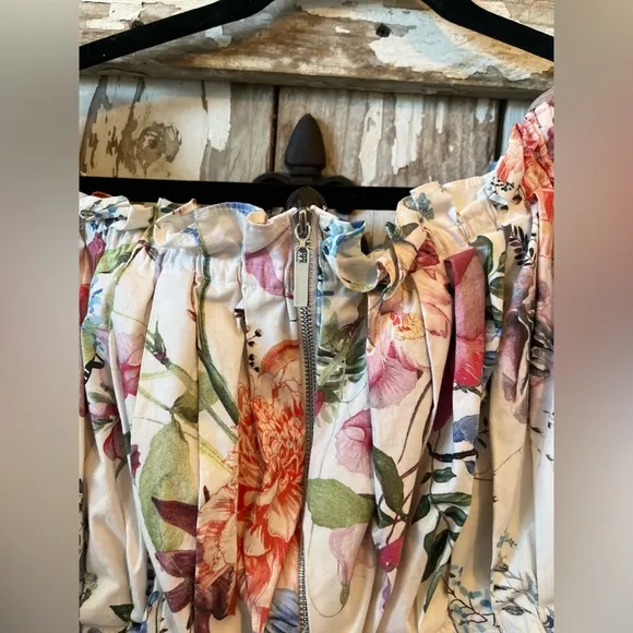 Antonio Melani Kayla floral print off shoulder top &amp; skirt