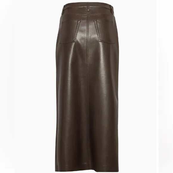 Aritzia Wilfred Idealize Skirt (Rich Mocha Brown)