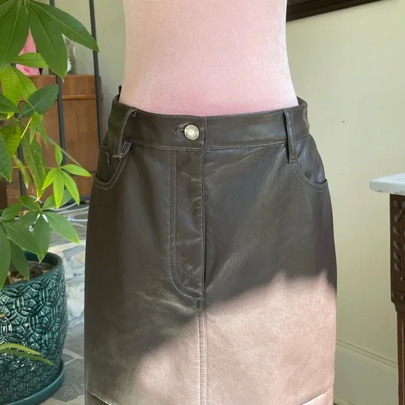 Aritzia Wilfred Idealize Skirt (Rich Mocha Brown)