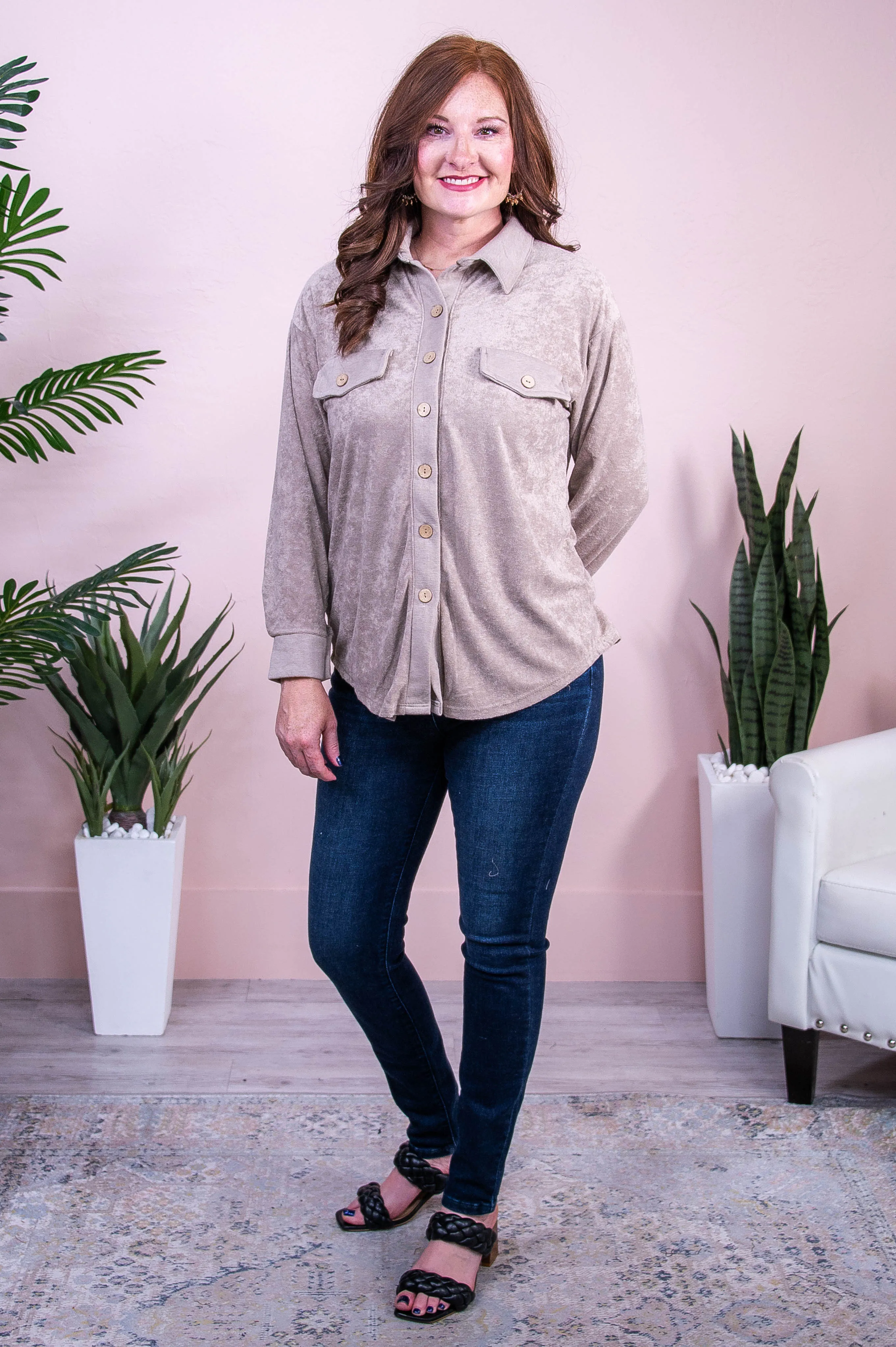 Arizona Nights Latte Solid Top - T10371LT