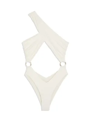 Asymmetrical Cross-Over One Piece ::RET