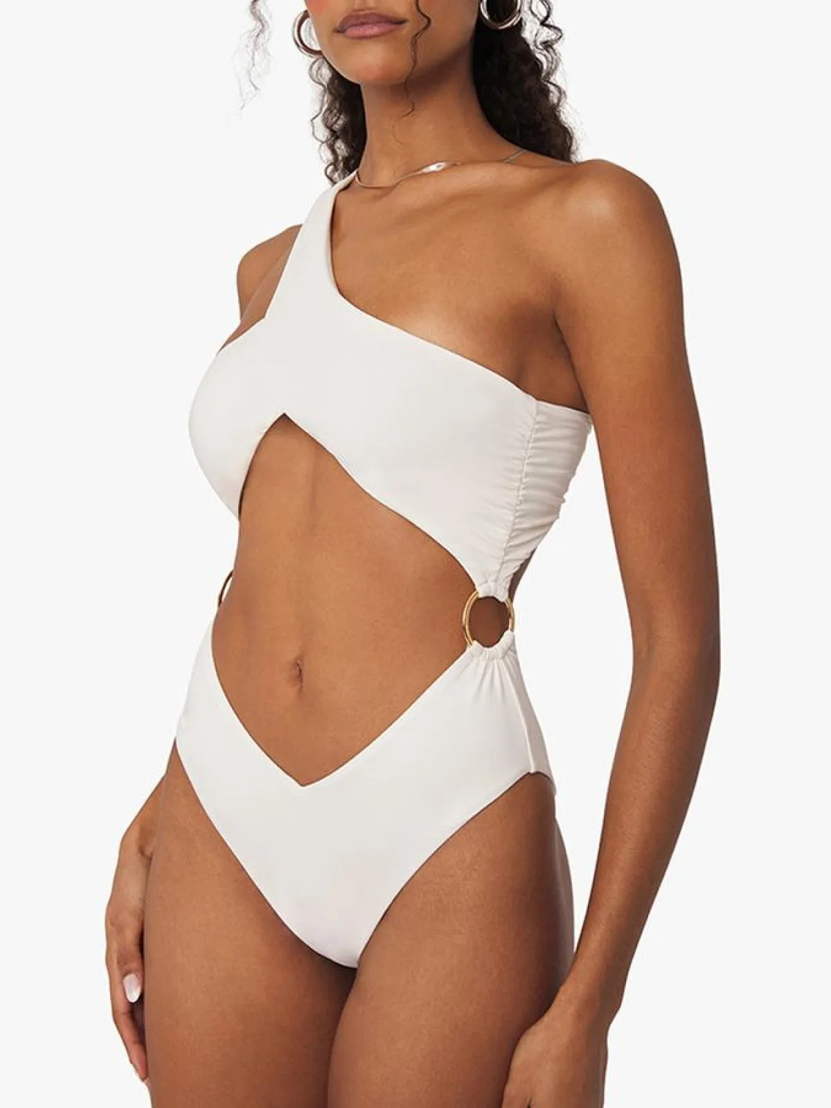 Asymmetrical Cross-Over One Piece ::RET