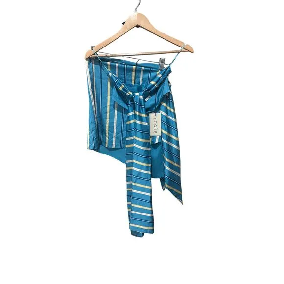 Atoir Tied Up Skirt in Bahamas Stripe Size Small