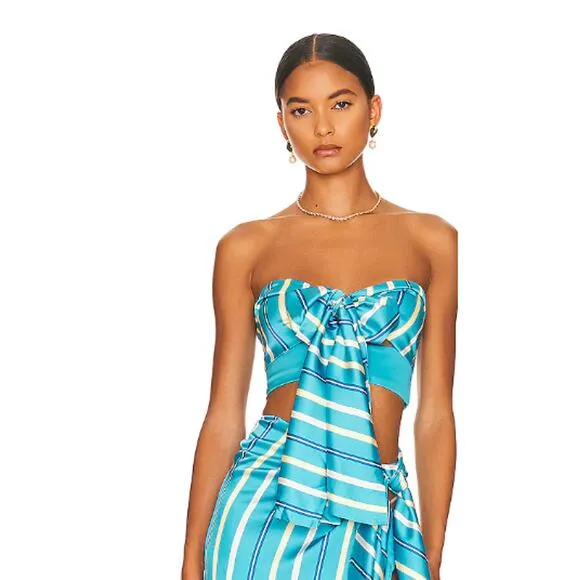 Atoir Tied Up Skirt in Bahamas Stripe Size Small