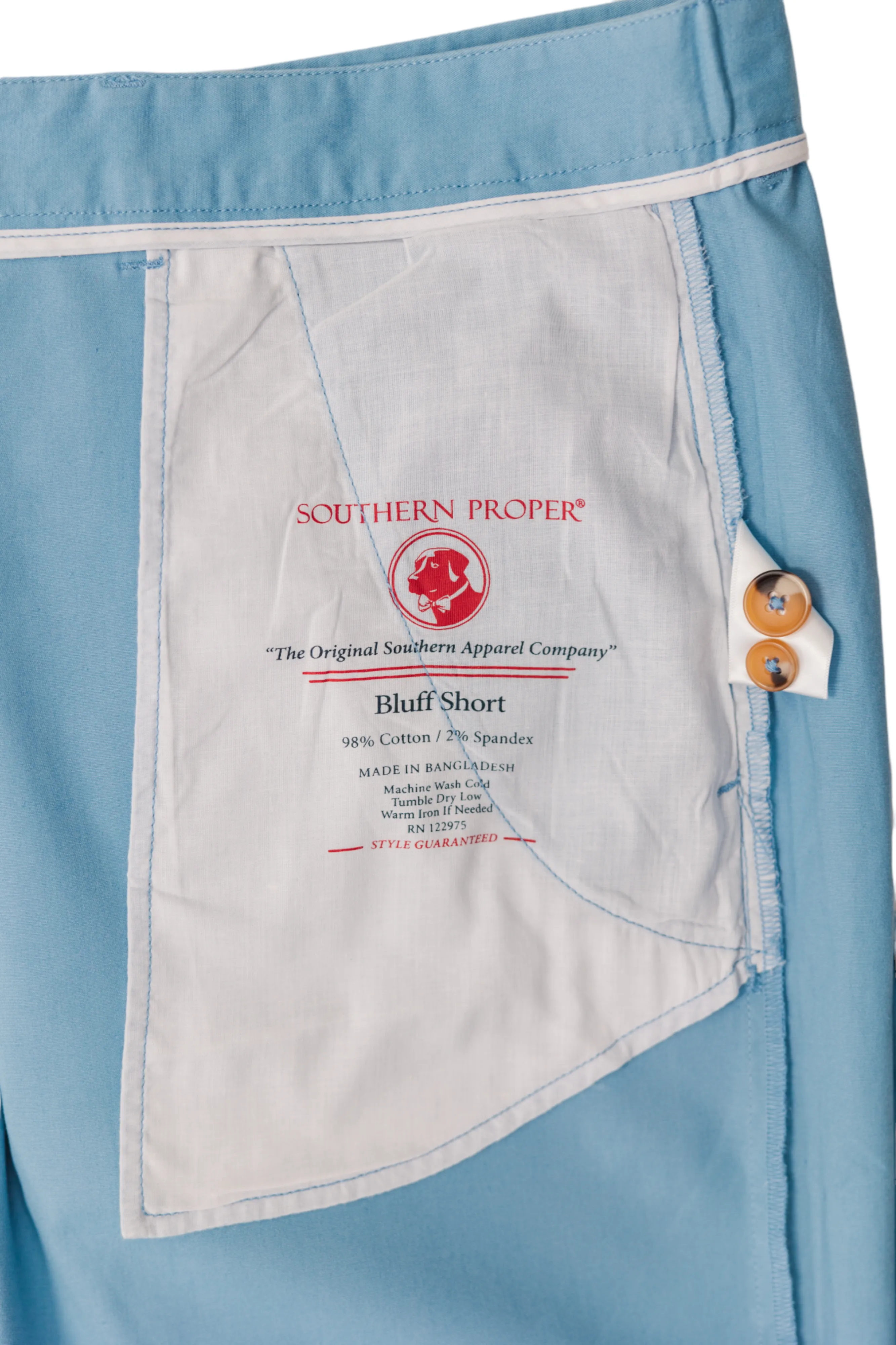 Bluff Short: Coastal Blue
