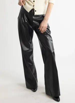 Blu's Pant - Black Pleather