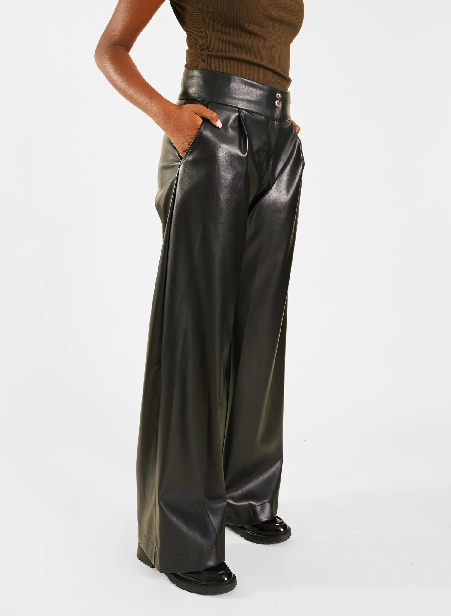 Blu's Pant - Black Pleather
