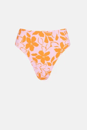 Bora Bora Floral Hi Waist Pant Pink