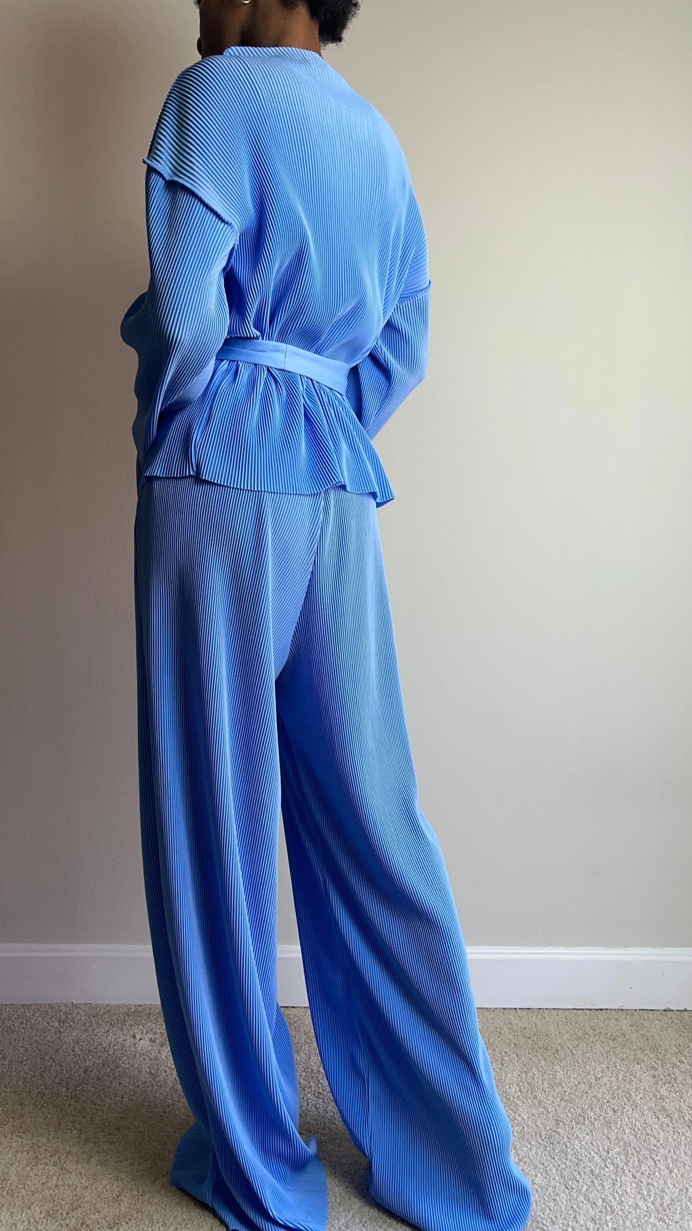 Boss Babe Belted Plisse Pant Set