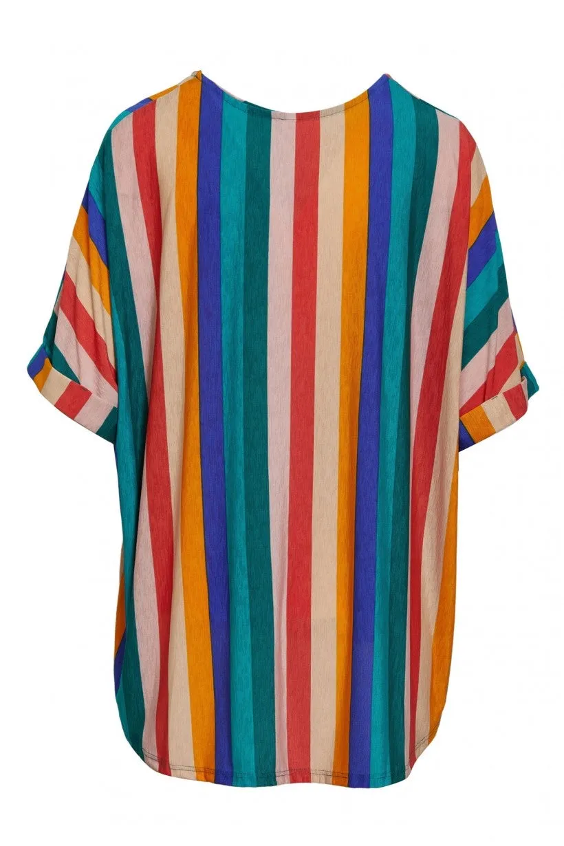 Boyfriend Multi Striped Blouse