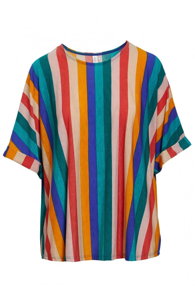 Boyfriend Multi Striped Blouse