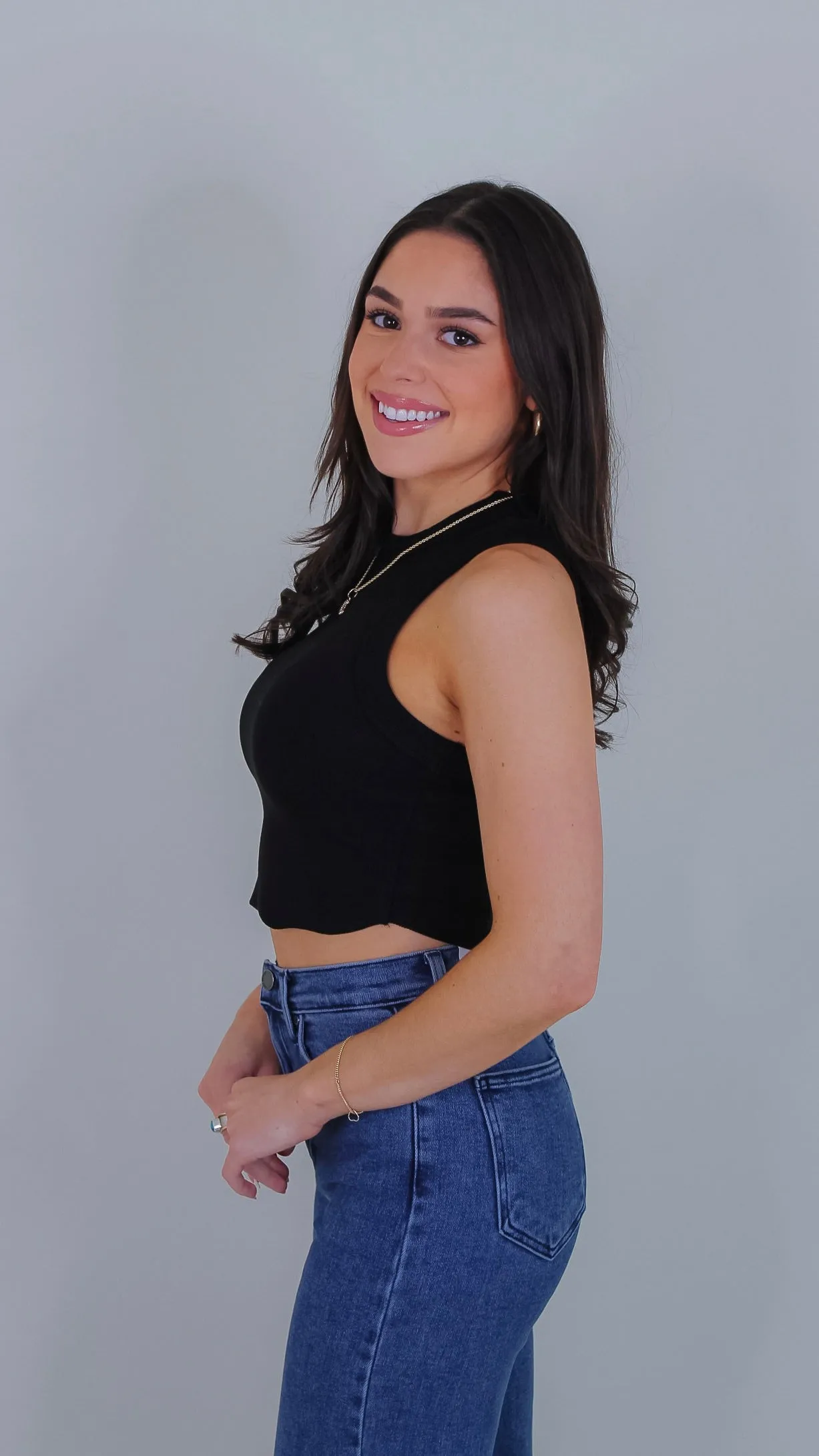 Callie Crop Top - Black
