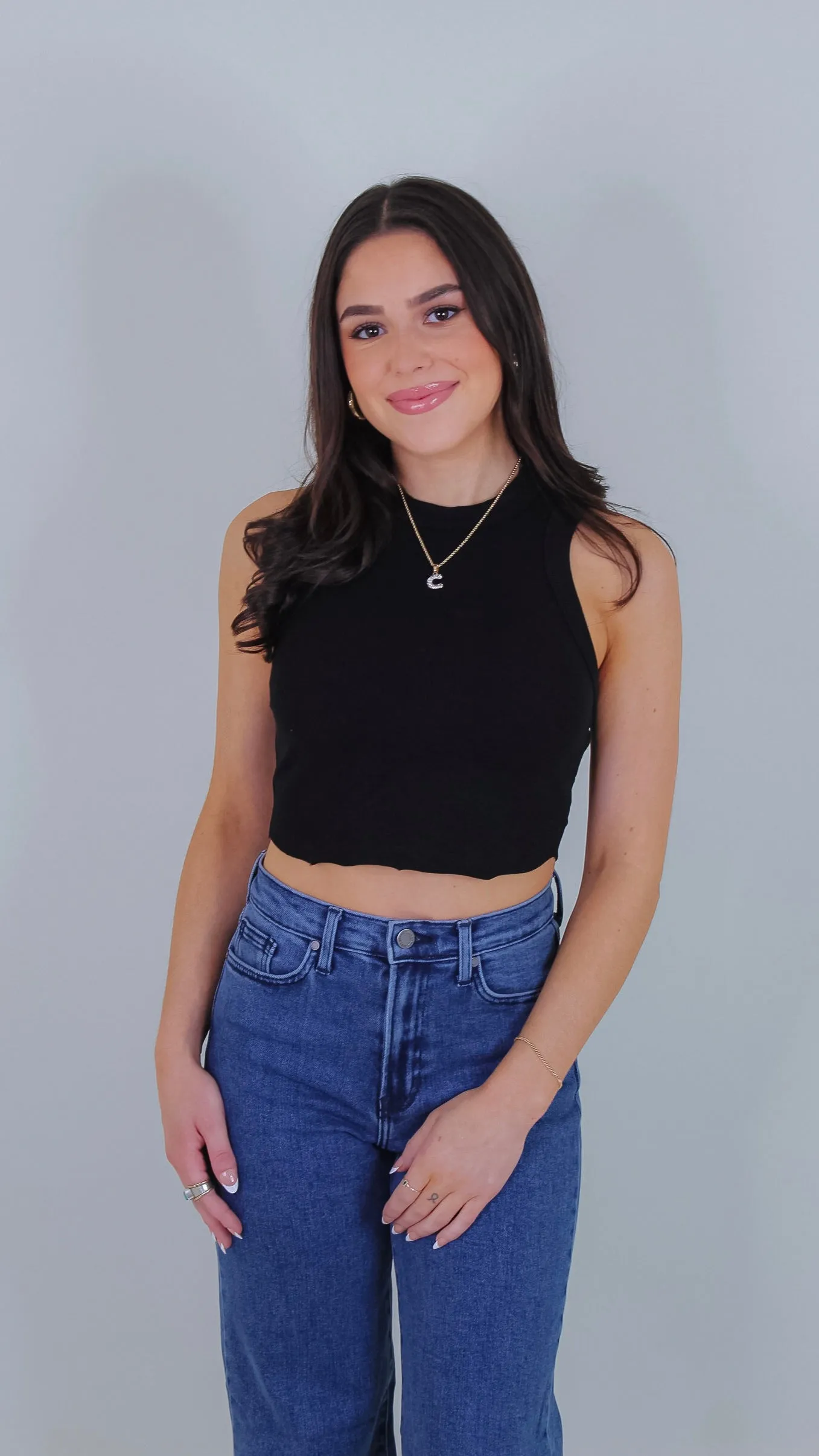 Callie Crop Top - Black