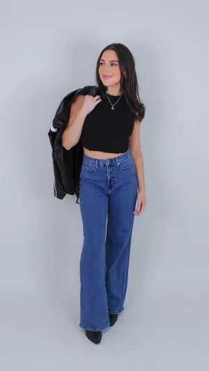 Callie Crop Top - Black
