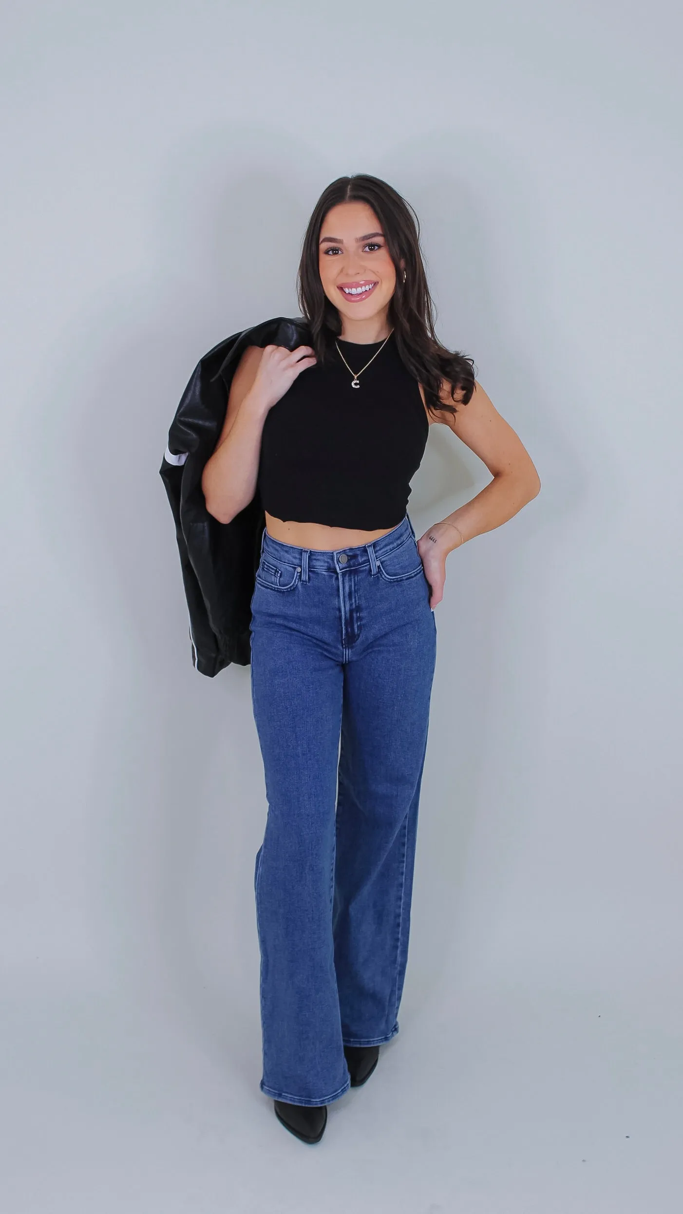 Callie Crop Top - Black