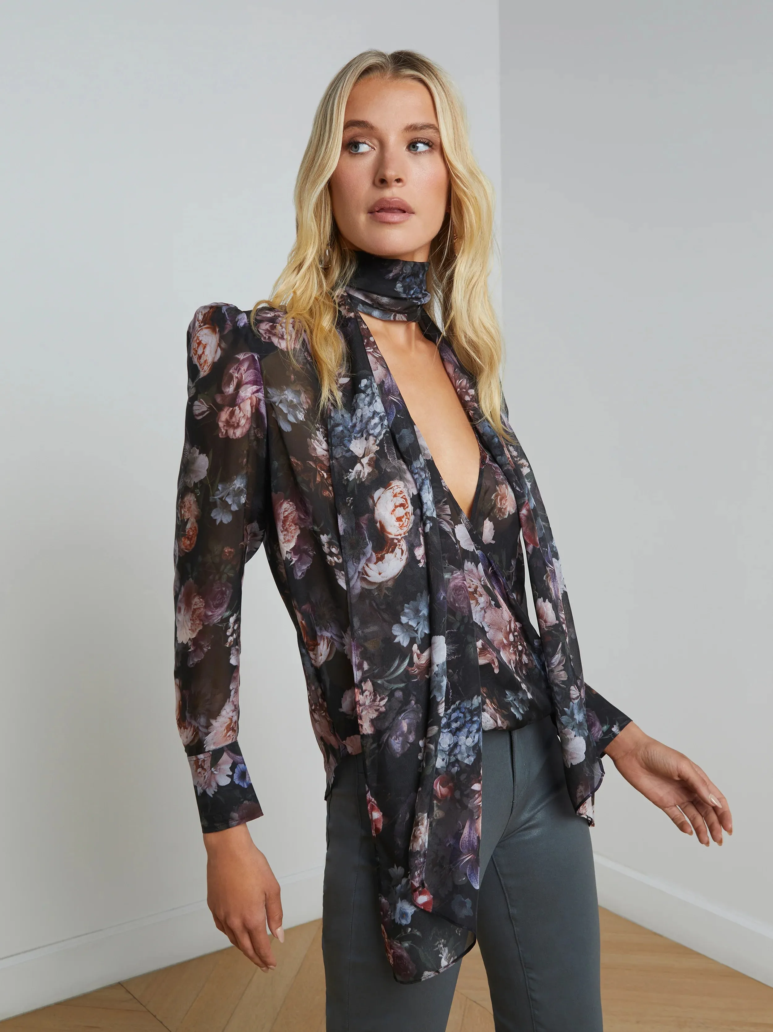 Cambria Tie Neck Blouse