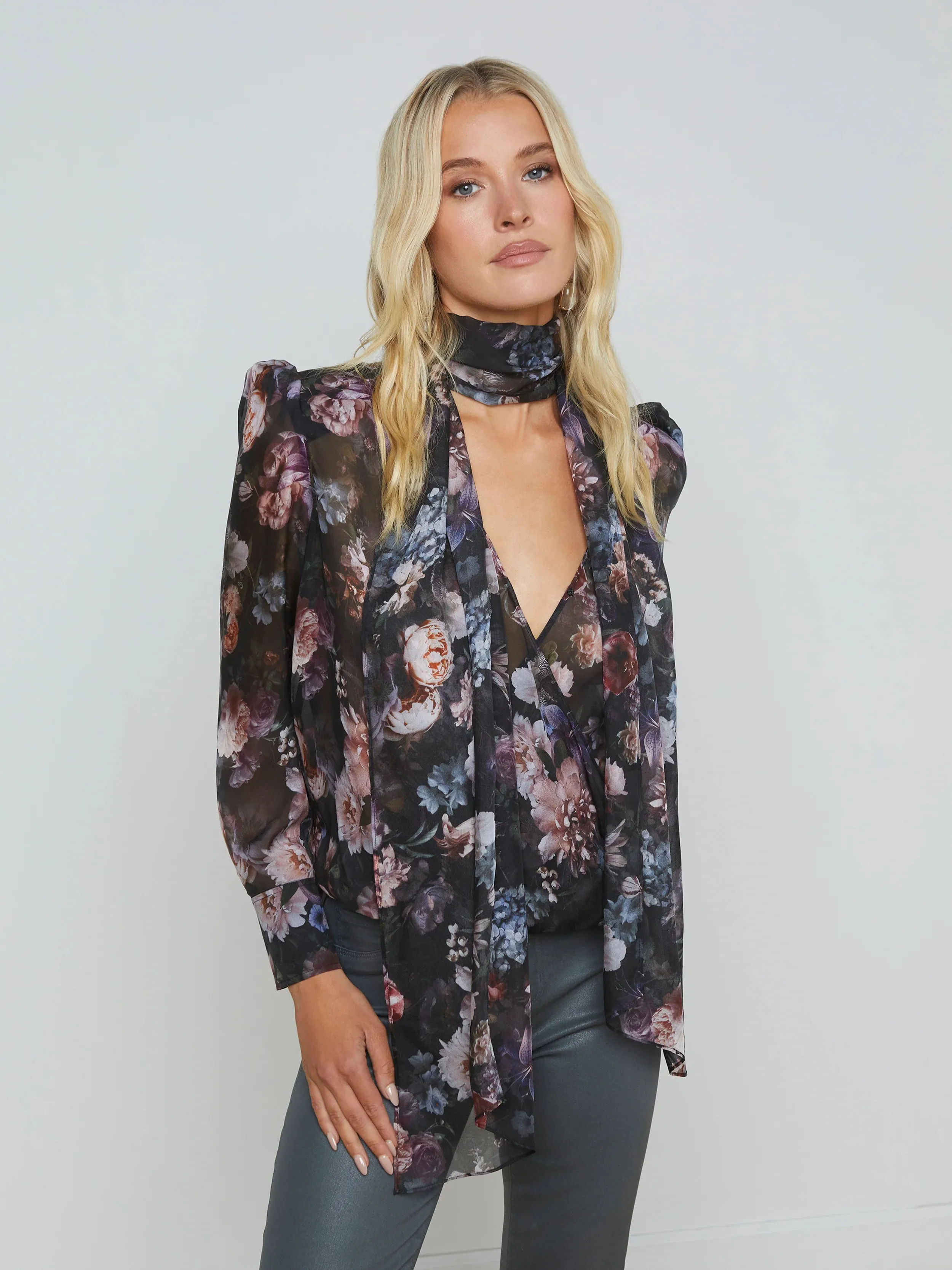 Cambria Tie Neck Blouse