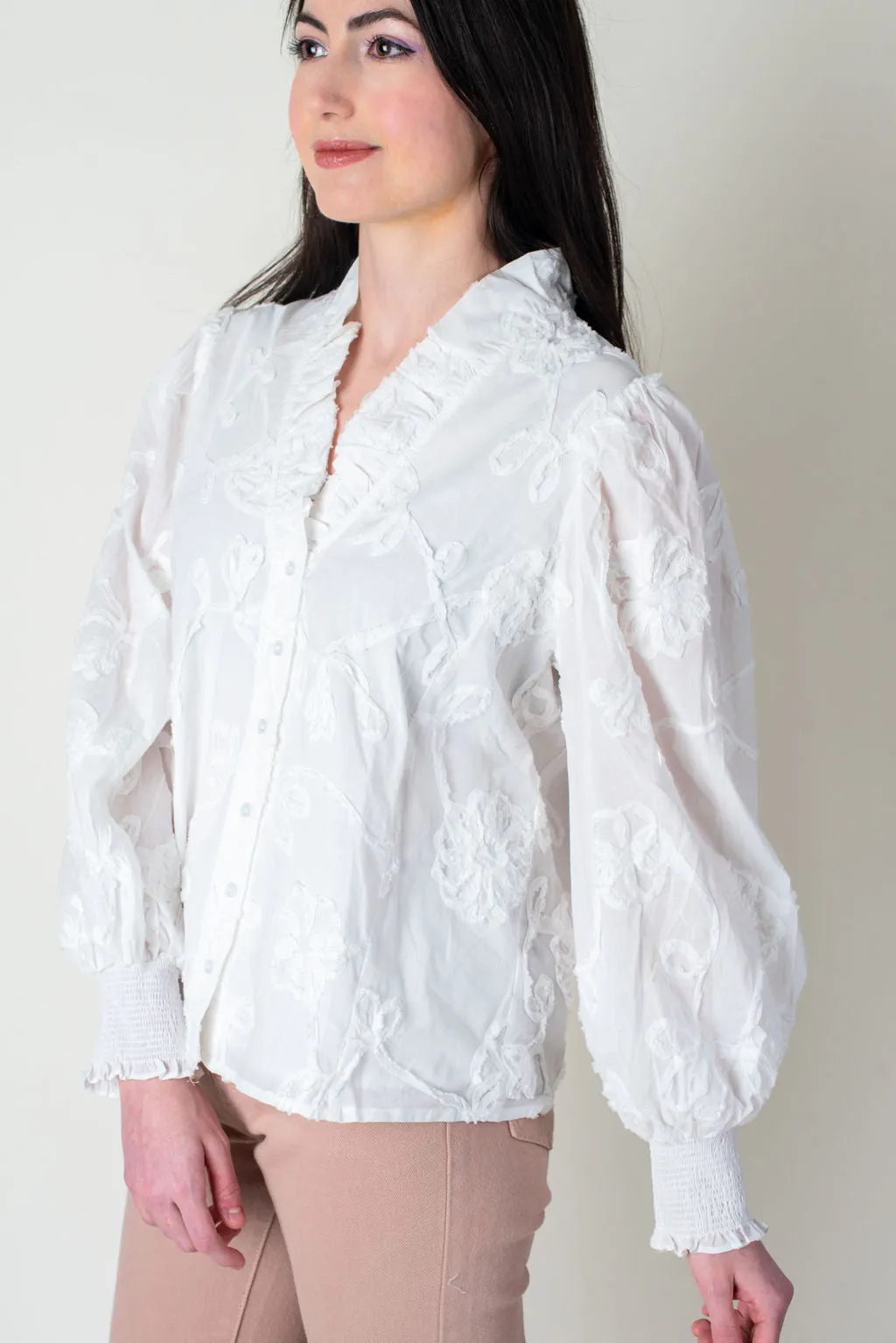 Catch Feelings V-Neck Blouse