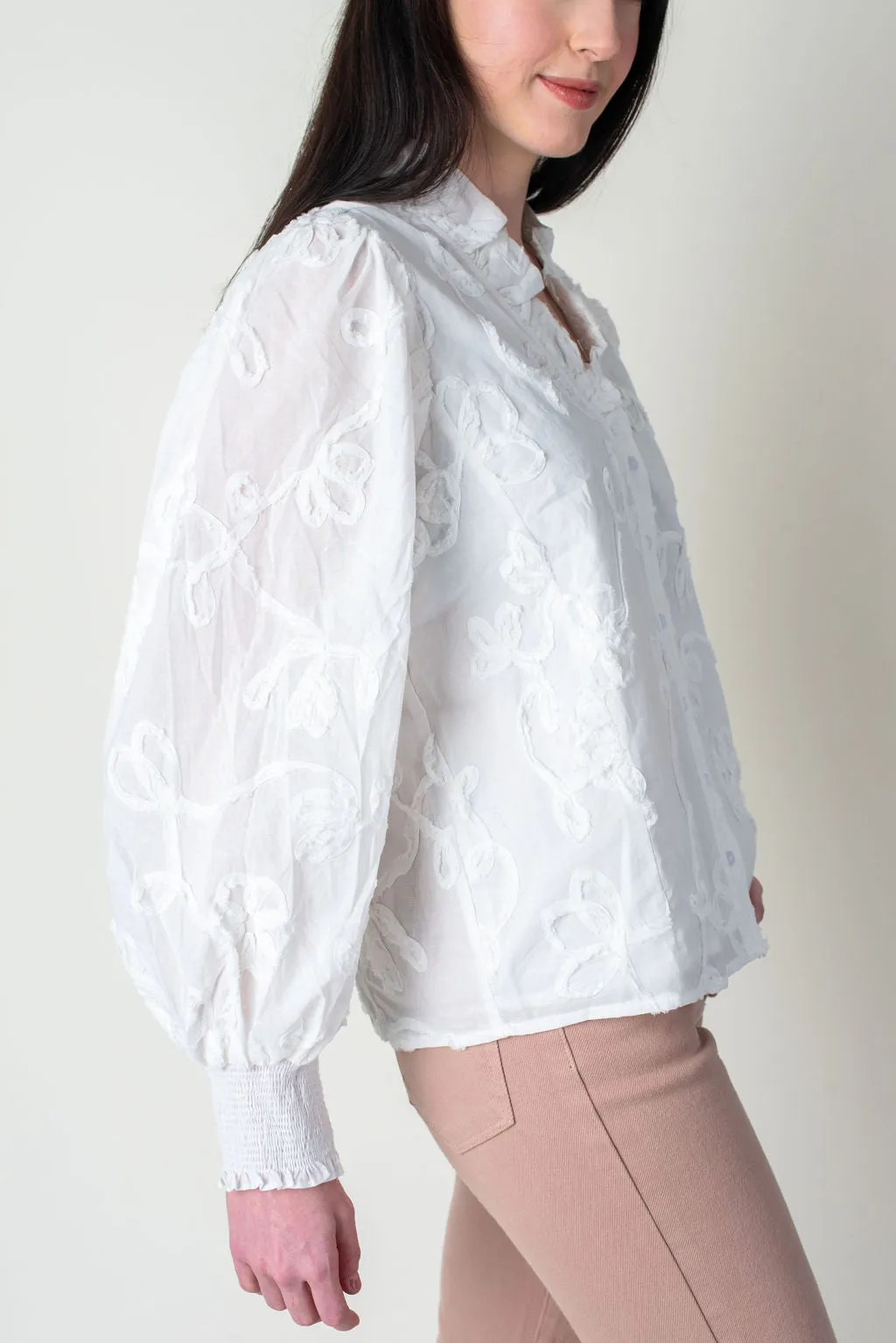 Catch Feelings V-Neck Blouse