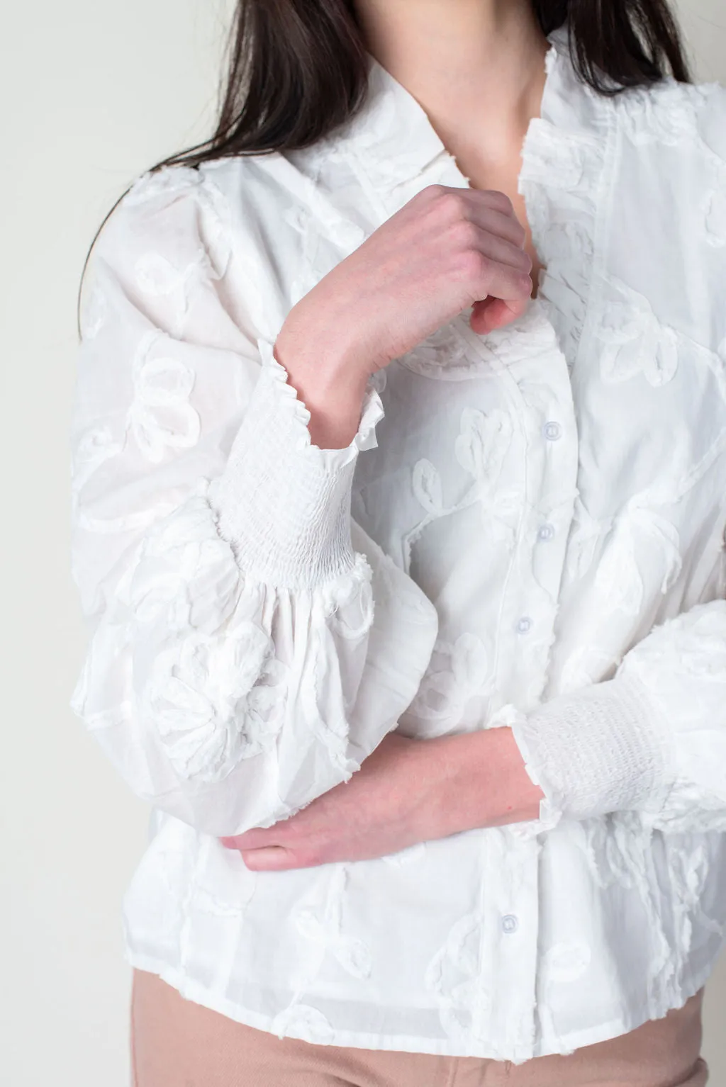 Catch Feelings V-Neck Blouse