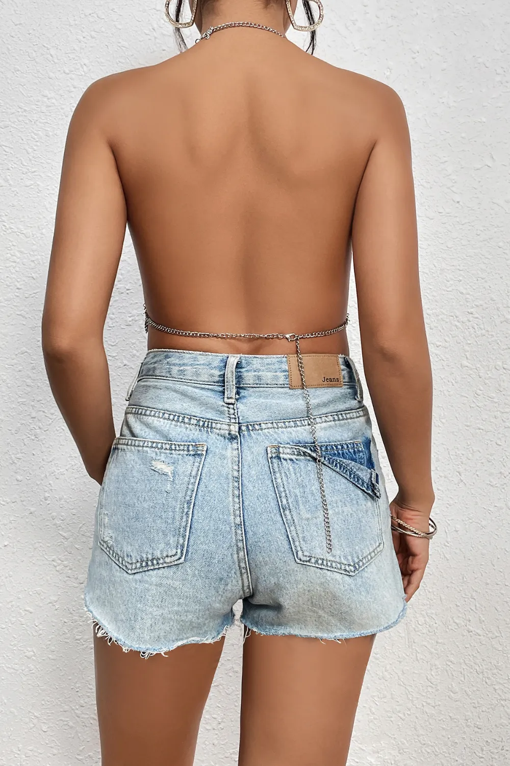 Chainmail V Neck Mini Top