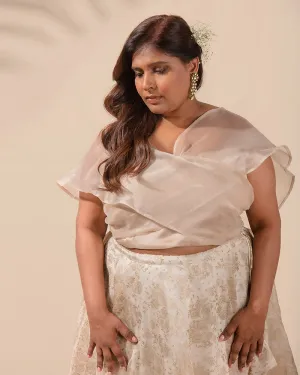 Champagne Glamor Lehenga Set
