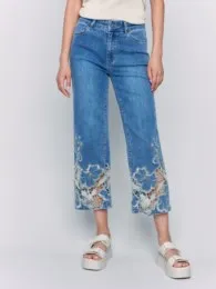 Charlie B-Lace Side Cut Flare Leg
