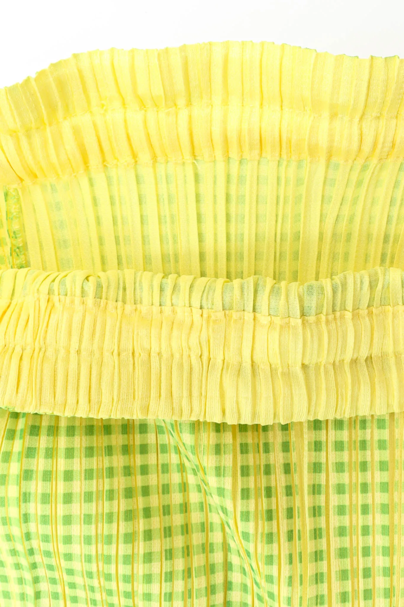 Checker Print Pleat Pant
