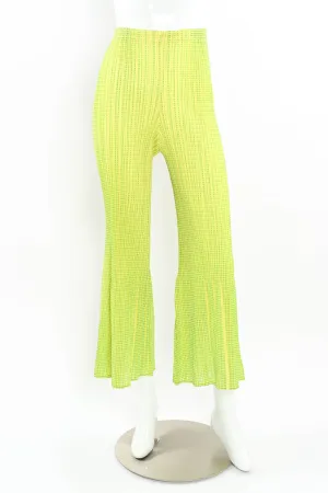 Checker Print Pleat Pant